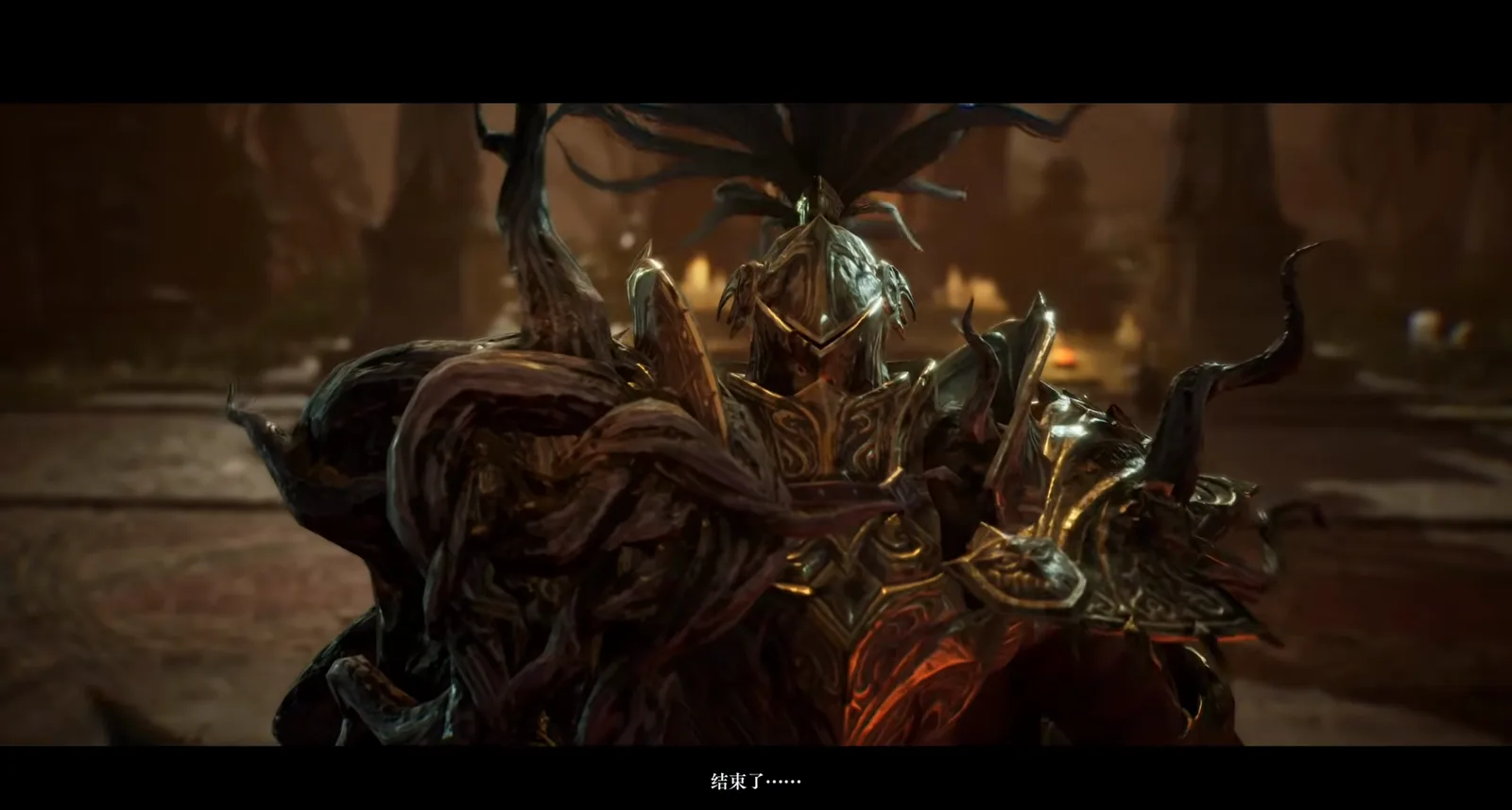 Lord of Mysteries May Manor kill cinematic of the defeated Ancestor Armor knight with the closing subtitle after a full raid clear Lord of Mysteries May Manor kill cinematic of the defeated Ancestor Armor knight with the closing subtitle after a full raid clear