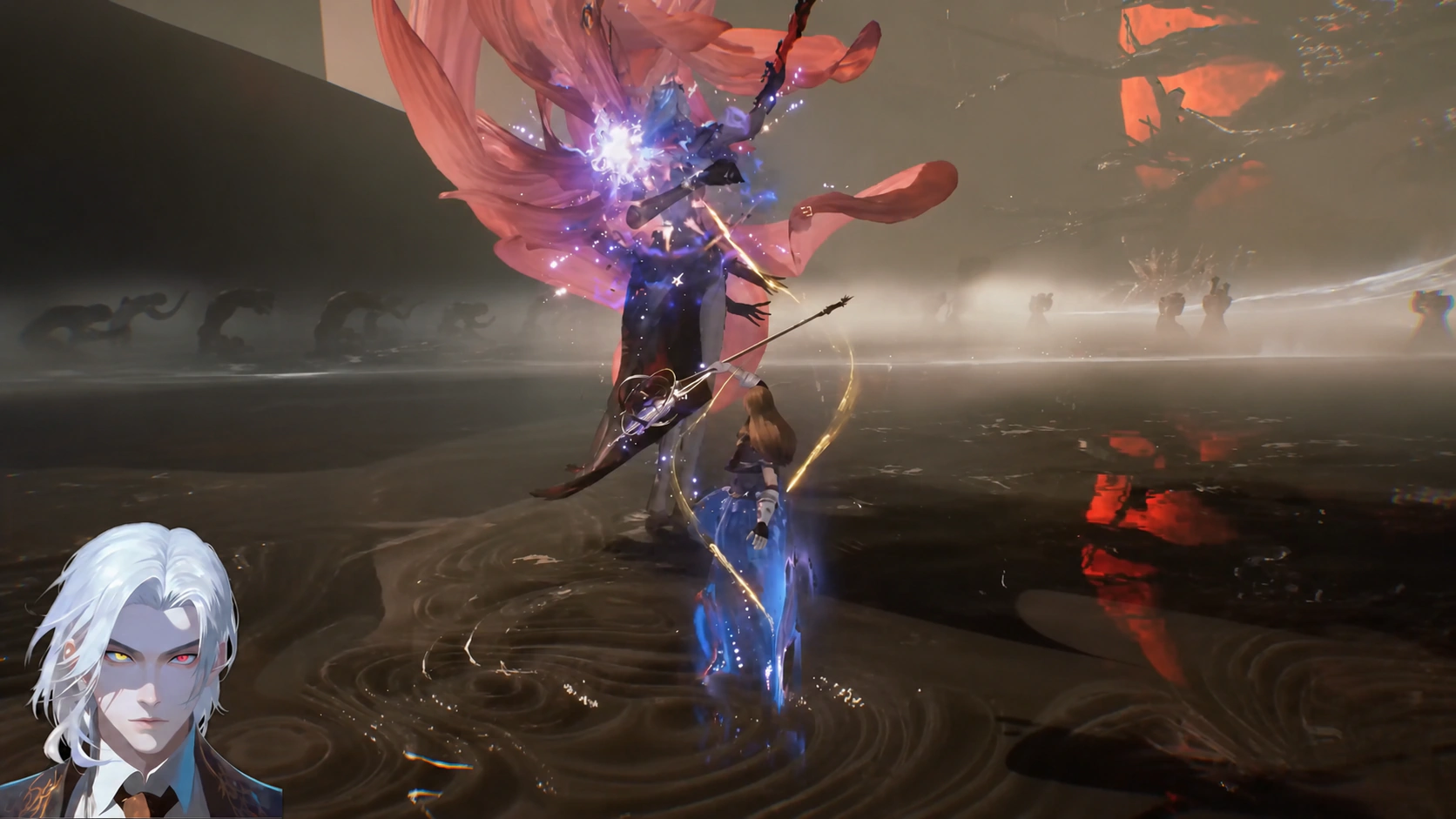 Lord of Mysteries prologue cinematic displaying ancient gray fog and Tarot Club Divine Throne