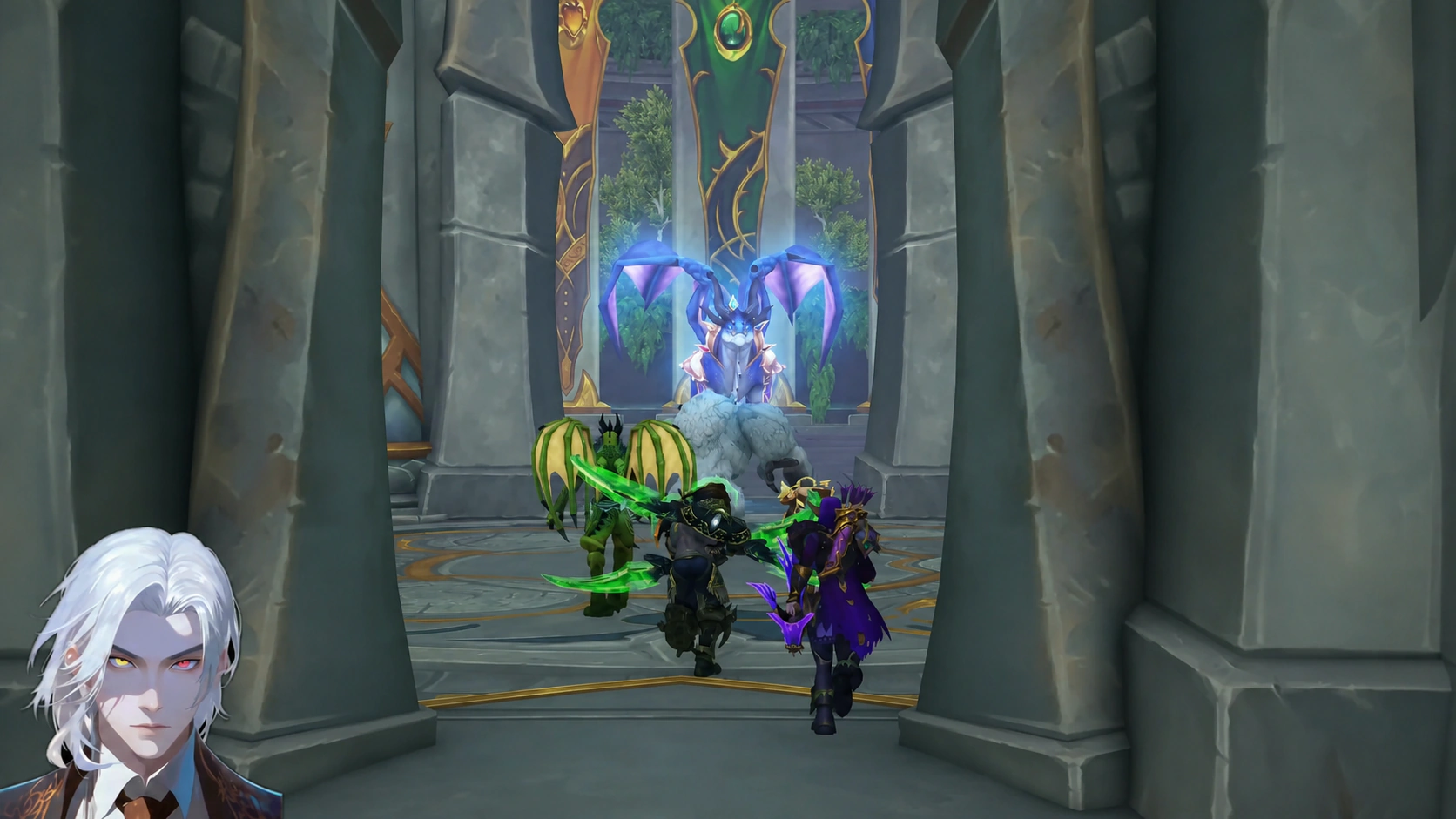 Lord of Mysteries underground ruins dungeon combat with ancient altar and corrupted aberrations