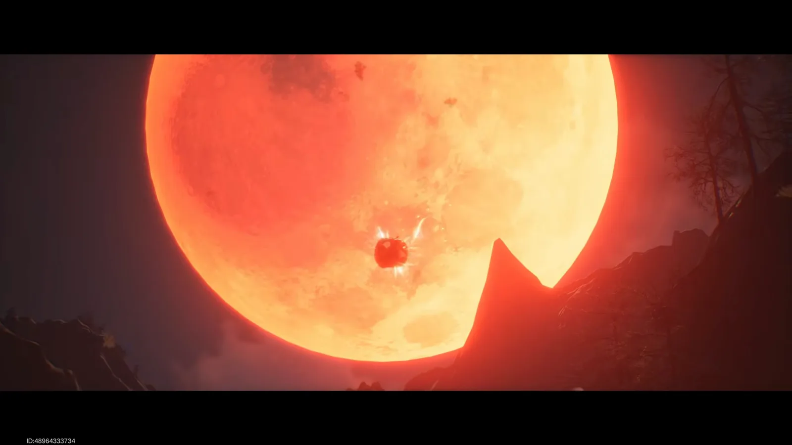Lord of Mysteries Viscountess defeat cinematic with the giant red moon and a falling figure after clearing May Manor Castle Lord of Mysteries Viscountess defeat cinematic with the giant red moon and a falling figure after clearing May Manor Castle